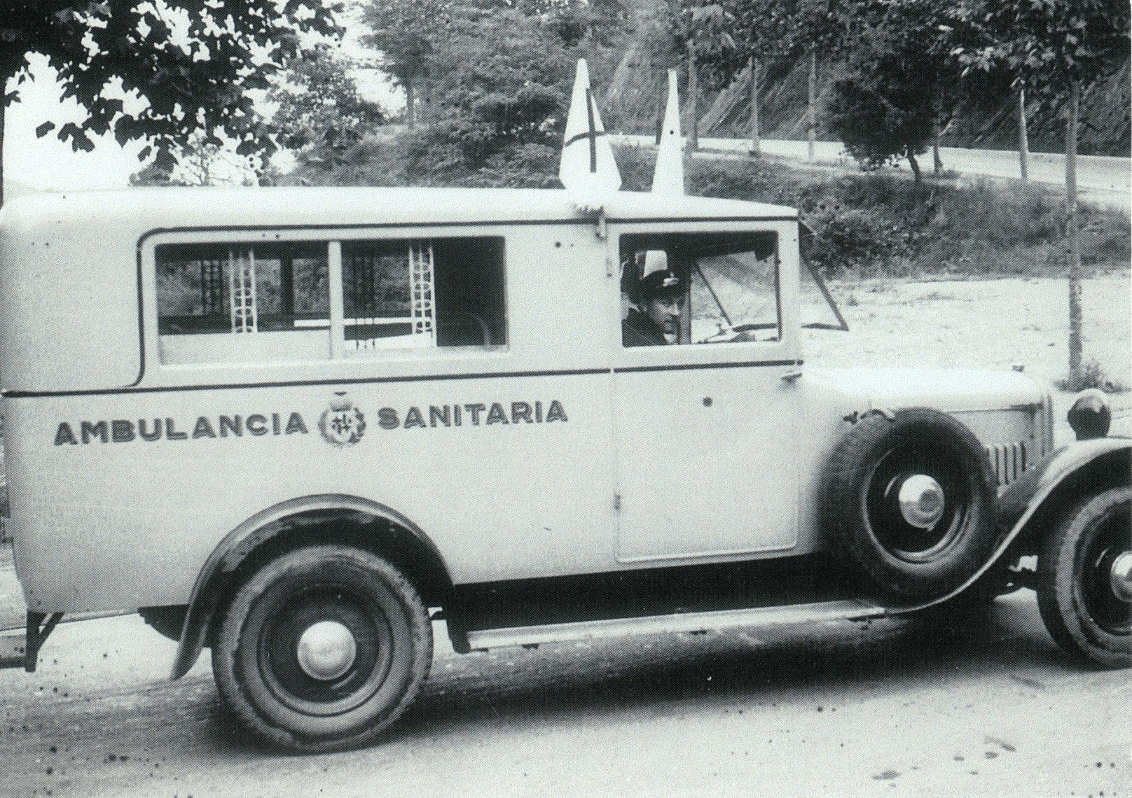 Ambulància utilitzada per bombers de Barcelona