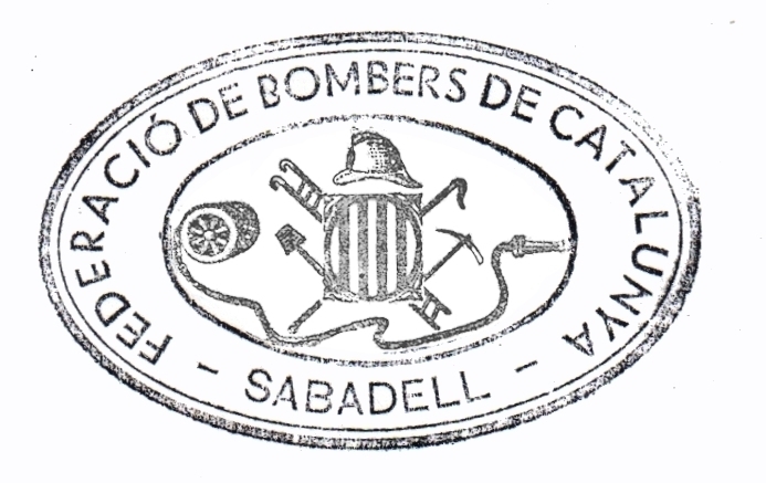 Segell de la secció de Sabadell de la Federació de Bombers de Catalunya